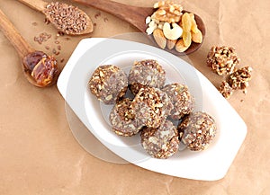 Indian Sweet Dish Dry Fruits and Nuts Laddu