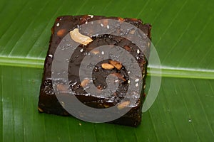 Indian sweet food dessert black Halwa, mithai Kerala