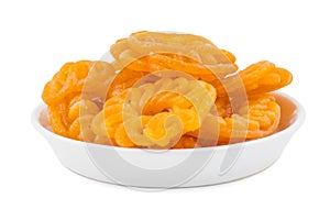 Indian Sweet Food Imarti on white Background photo