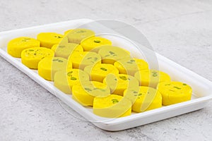 Indian Sweet Food Kesar Peda photo