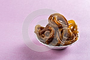 Indian sweet jalebi, indian dessert jalebi or imarti or imarati or jilbi