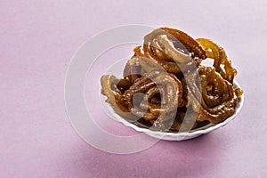 Indian sweet jalebi, indian dessert jalebi or imarti or imarati or jilbi