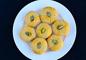 Indian Sweet -Kesar mango Peda