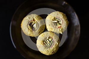 Indian Sweet, Kesar saffron Peda in Gujarat India