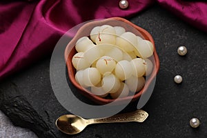 Indian Sweet Rasgulla Also Know as Rosogolla,