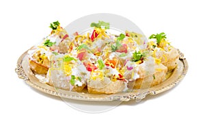 Indian Sweet And Spicy Chaat item Dahi Puri