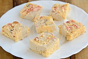 Indian Sweets - Coconut barfi