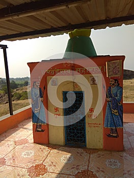 Indian tample in village of india