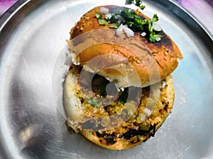 Indian tasty food pav bhaji