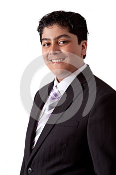 Indian Teenager in a Suit