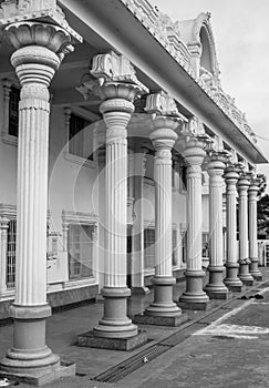 Indian Temple Pillars view