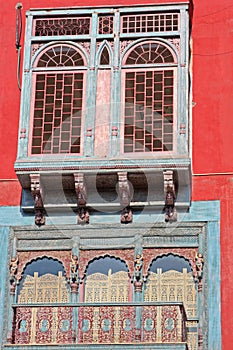 Indian town house with features from te British Raj