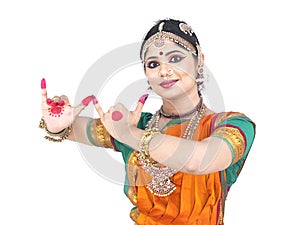 Indian traditional female dancer