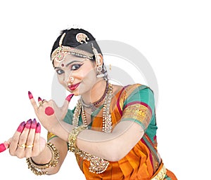 Indian traditional female dancer