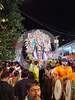 Indian traditional ganpati visarjan memory