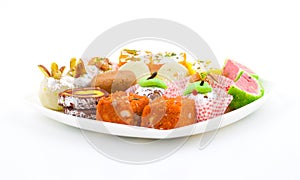 Indian Traditional Mix Sweet Food or Mix Mithai