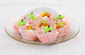 Indian Traditional Mix Sweet Food or Mix Mithai