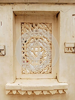 Indian traditional stone window design