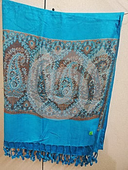 Indian traditional style Kashmir stole called dupatta