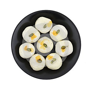 Indian Traditional Sweet Food Peda on White Background