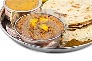 Indian Traditional Thali Food Dal Makhani