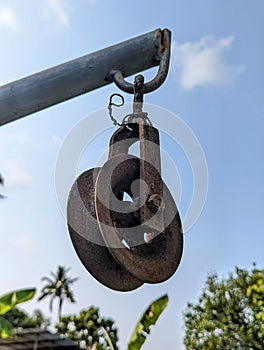 Indian traditional well pully