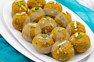 Indian Traditional Winter Sweet Food Methi Laddu