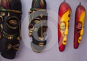 Indian tribal mask photo