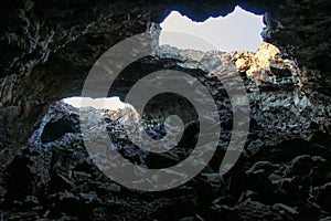 Indian Tunnel Cave in Craters of the Moon National Monument, Ida