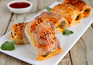 Indian vegetarian puffs