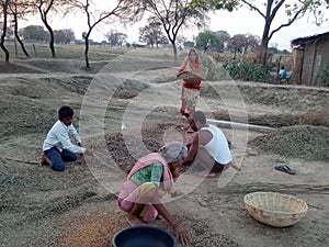 Indian village farmar work