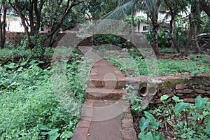 Indian Village staircase in Kokan