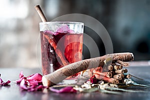 Indian way of brushing Miswak or Siwak.