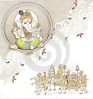Indian wedding card