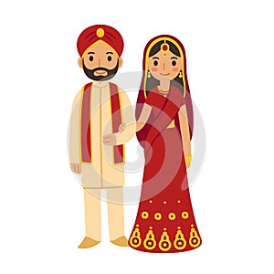 Indian wedding couple