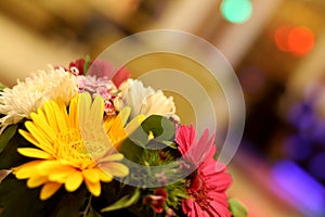 Indian wedding decoration with flower