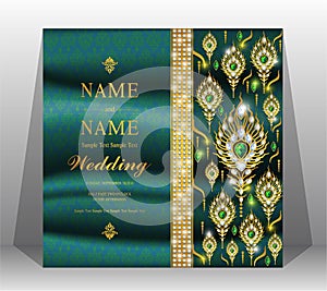 Indian wedding Invitation card .