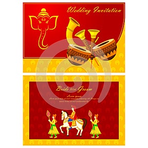 Indian wedding invitation card