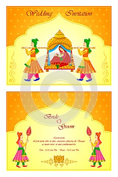 Indian wedding invitation card