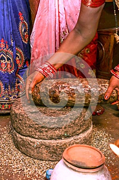 Indian Wedding Program Indian Celebration. photo