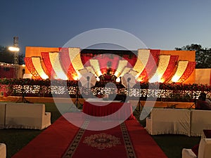 Indian Wedding stage decoration