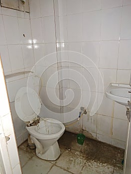 Indian westrn toilet in bathroom