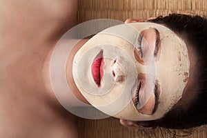 Indian woman with face mask