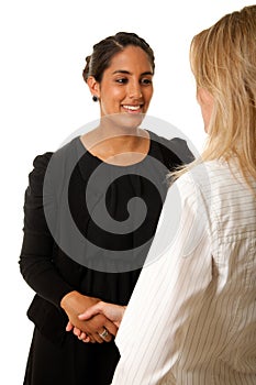 Indian woman handshake