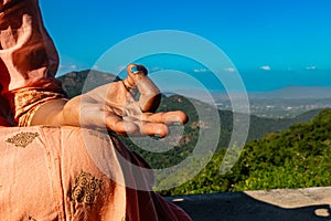 An Indian Woman Serene Meditation