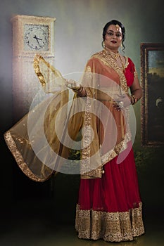 Indian woman in traditional ethnic wear