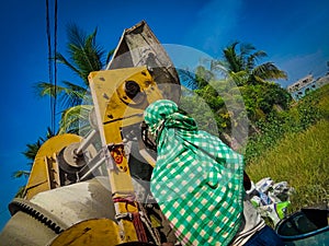 Indian Workers at Construction site