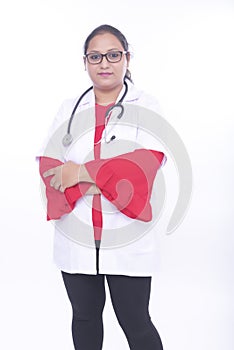 Indian young enthusiastic lady doctor