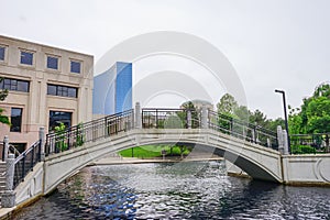 Indianapolis canal and bridge