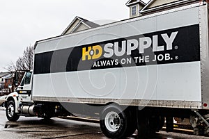 Indianapolis - Circa April 2018: HD Supply distributor truck. HD Supply is one of the largest industrial distributors III